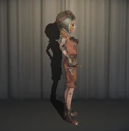 The costume's right side view