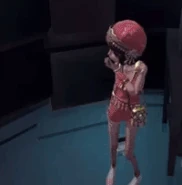Margaretha dancing to slow music after being idle