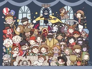 Afternoon Tea Party Art by @OtakuPup (Twitter)