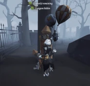 Close-up view of altered rocket chair blasting off