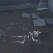 Superintelligence effect on the doll during the spawn animation.