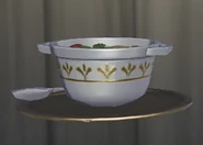 Back view of the dish