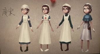 Early designs for the Doctor, Protector's dress resembles designs one through three with her finalized hat.