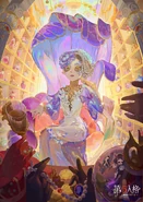 Illustration of Mnemosyne's Dream on Weibo, featuring Perfumer, Soul Weaver, Geisha and Axe Boy.