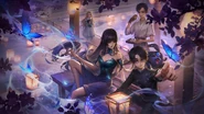 "Time to leave your wishes in the manor, the door of another dimension is about to open. We are looking forward to meeting you." - xxxHOLiC Crossover 3 Day Countdown Art by ding bingjie (Twitter)