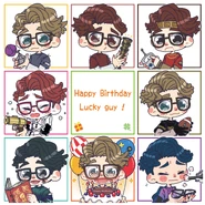 2019 Lucky Guy Global Birthday Artwork by ひりゅー。 (Facebook, Twitter)