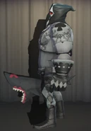 The costume as seen from the left side