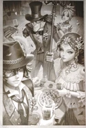 Photograph of Ronald, Lady Bella, "Scrooge" and Kroto