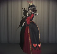 Queen of Hearts In-Game Model Left-Side View.