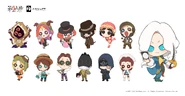 Identity V × Desktop Invasion Blind Box Toys (Twitter)