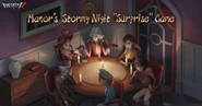 "Light a candle and have a seat Now it's time to tell a story For who stays in this stormy night, next it's your turn." - Manor's Stormy Night "Surprise" Game Event (Twitter)