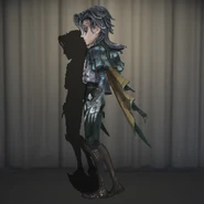 "Knight" Worn Clothes In-Game Model Left-Side View.