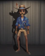 Emote Appearance with its matching costume Island Tourist