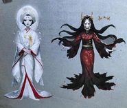 Shiromuku Concept art from the official Identity V Japanese Reference Book