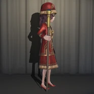 The Young Master In-Game Model Right-Side View.