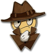 Detective stationary sprite at the Essence menu.