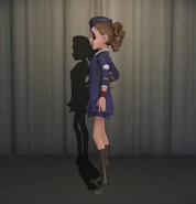 "Lady" In-Game Model Left-Side View.