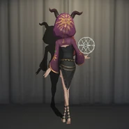 Priestess In-Game Model Back View
