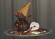 Front view of the dish