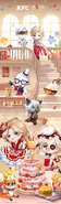 KFC Crossover Happy 7th Chinese Server Anniversary Artwork (Weibo)