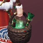 Appearance of the Luminous Cup Costume Wine Barrel in In-Game.