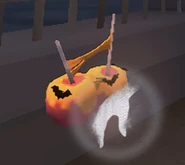 The caramel apples as a banquet item in the Nocturnal Escape mode