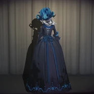 Lady in the Mirror In-Game Model Back View