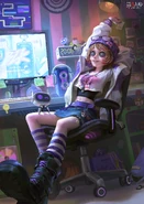 "Meet leader BLK.TRACY! The ultimate dedicated commander who outworks everyone! Rally with her in Identity V and claim victory!" - BLK.TRACY Poster (Twitter)