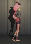 Peach Pink In-Game Model Right-Side View