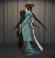 Cyan In-Game Model Left-Side View