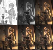 Poster process by artist 星星翔 (ArtStation)