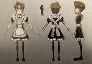 Maid Outfit Concept Art from the Official Japanese Art Book