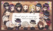 THANKS CARDs for supporting the identity v permanent collaboration cafe (Twitter)