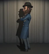 Mauve Dahlia In-Game Model Left-Side View.