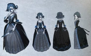 Lady in the Mirror Concept Art from the Official Japanese Art Book