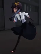 Akiko Yosano as shown in the deleted gameplay trailer