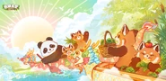 Dragon Boat Festival 2024 Panda Wubao Artwork (Weibo)