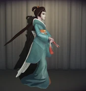 Cyan In-Game Model Right-Side View