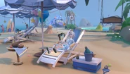 Scenic Artist on a Beach Chair