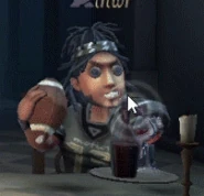 Male survivor drinking animation