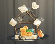 Front view of the dish