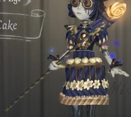 Appearance of the Dark Cake Costume Cane in Appearance Decoration Menu.