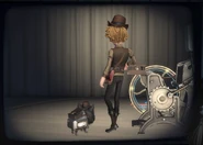 Paperboy In-Game Model Back View.