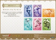 ROYAL BANQUET Postcards Merchandise by @mizumizutorisan (Twitter)