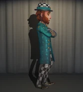 The Mad Hatter In-Game Model Right-Side View.