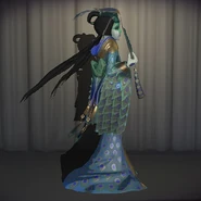 Green Peacock In-Game Model Right View