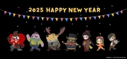 Happy New Year from ARNOLD & PUPPETS 2025 (Twitter)