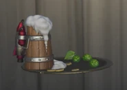 Front view of the dish