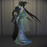 Green Peacock In-Game Model Left View