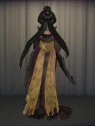 Geisha Worn Clothes In-Game Model Back View